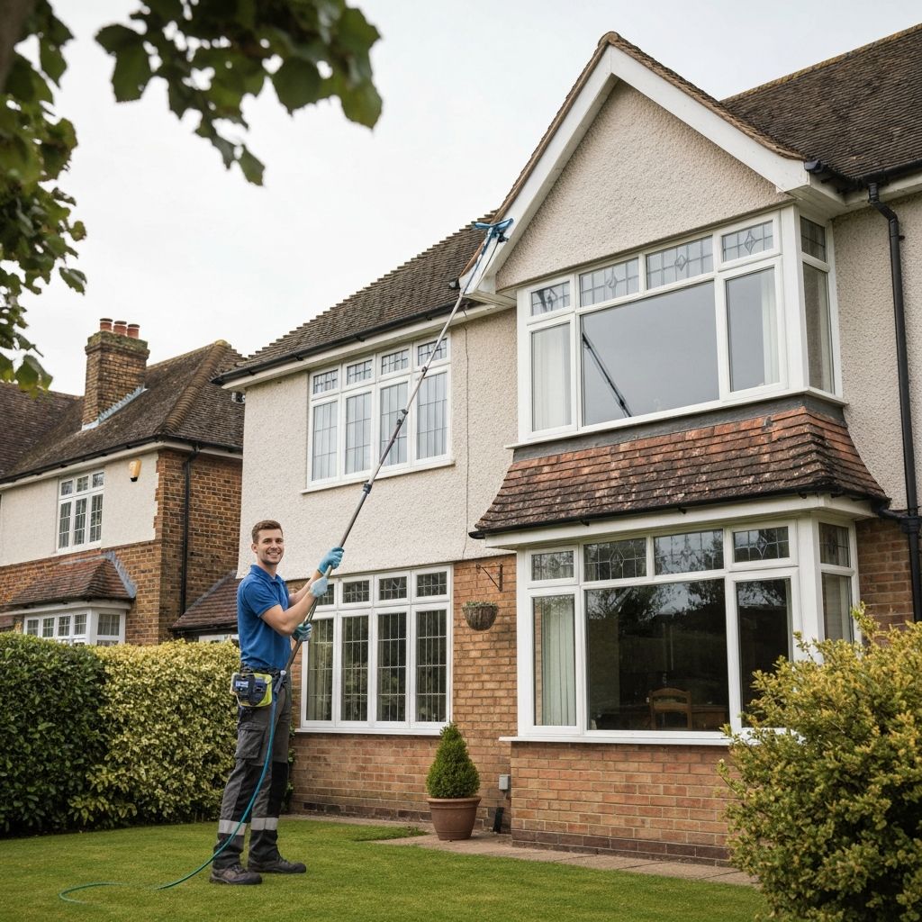Professional window cleaning service - UK residential property